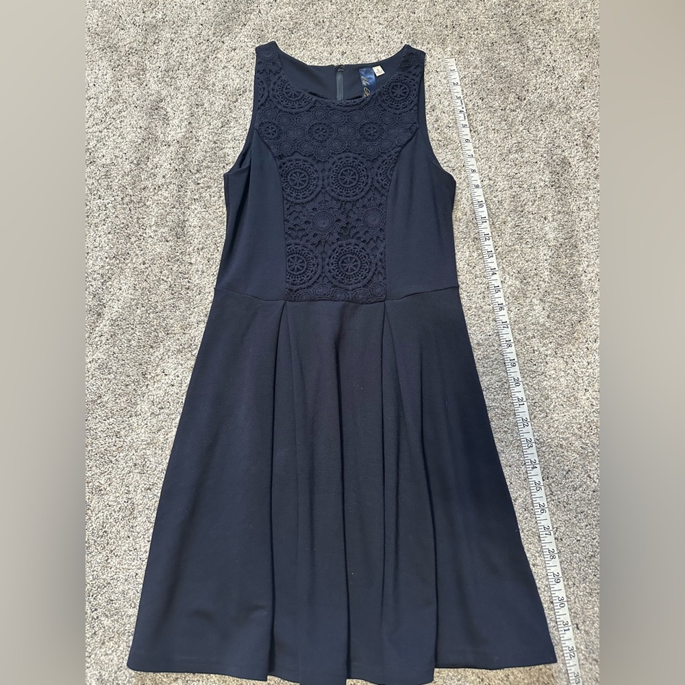 Blue Rain Black Halter Pleated Midi Dress